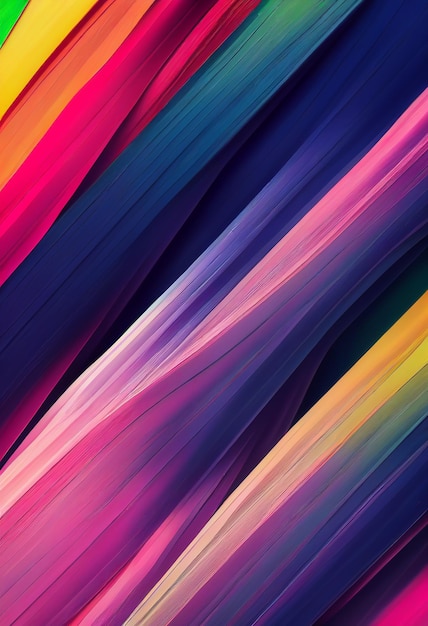 Beautiful colorful abstract wallpaper 3D rendering