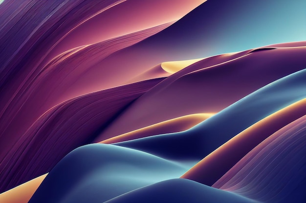 Beautiful colorful abstract wallpaper 3D rendering