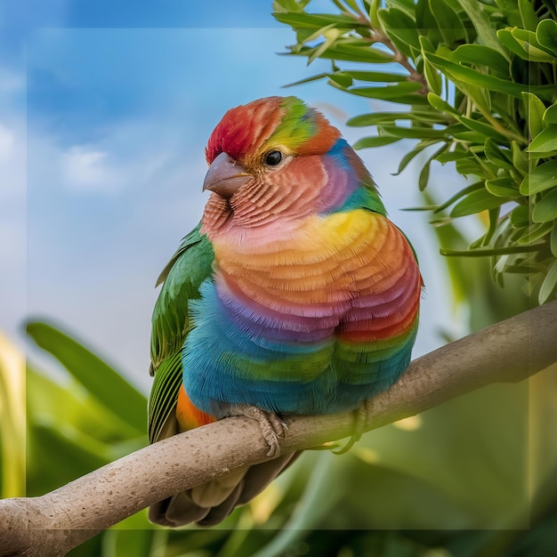 Beautiful and colorful birds