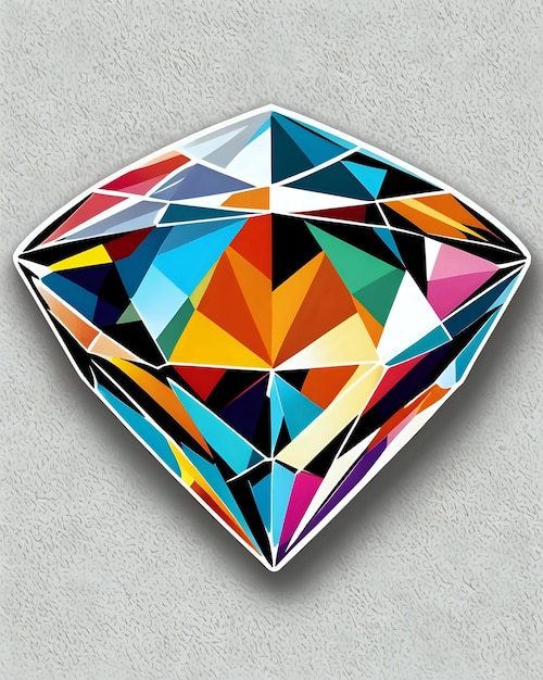 Beautiful colorful diamond art design