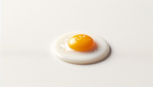 Beautiful colorful fried eggs with white background