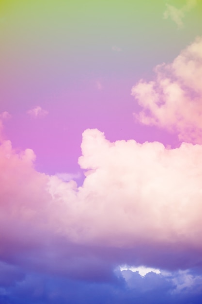 Beautiful colorful sky and clouds background.