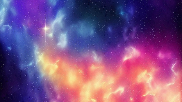 Beautiful colorful space background