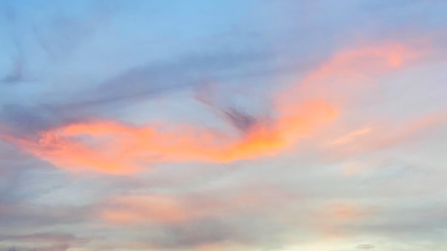 Beautiful colors of clouds with sunlight in the sky