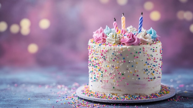 A beautiful and the colourful cakes and the Photo of a delicious birthday cake Cute unicorn cupcake