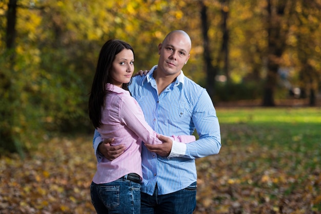 Beautiful Couple In The Park