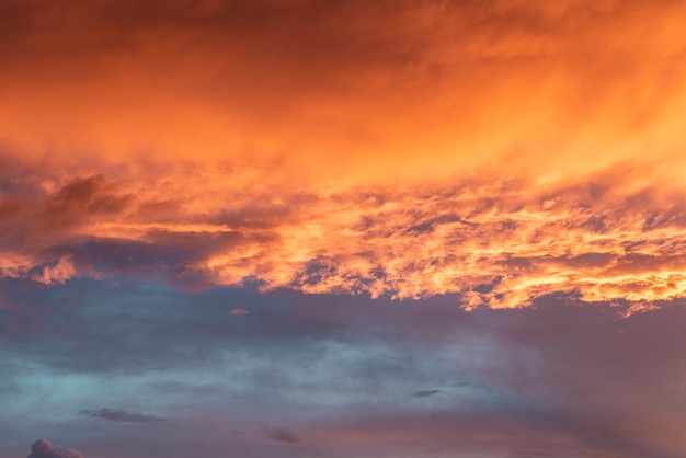 Beautiful  cumulonimbus clouds 