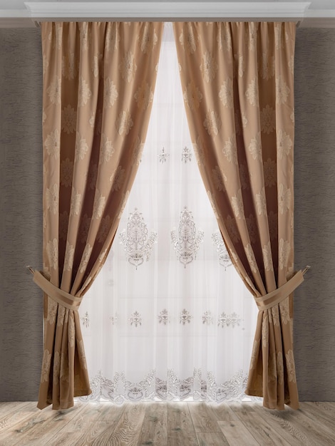 A beautiful curtain with a catch