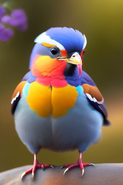 A Beautiful cute bird AI GENERATED