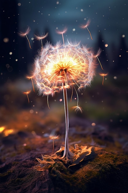 beautiful dandelion