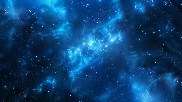 Beautiful dark blue space background with stars and nebula space wallpaper