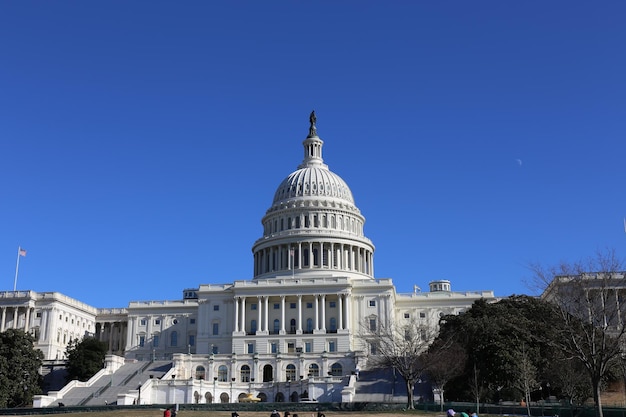 Beautiful daytime view of the Washington Capitol