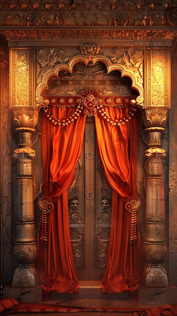 beautiful Decorative toran Doorway hanging background hindu