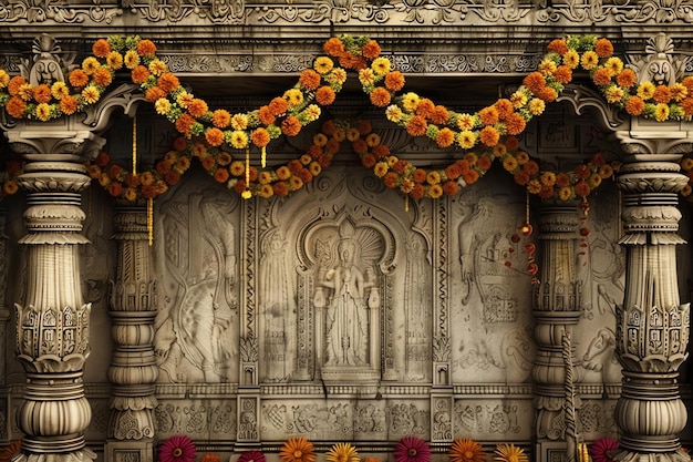 beautiful Decorative toran Doorway hanging background hindu