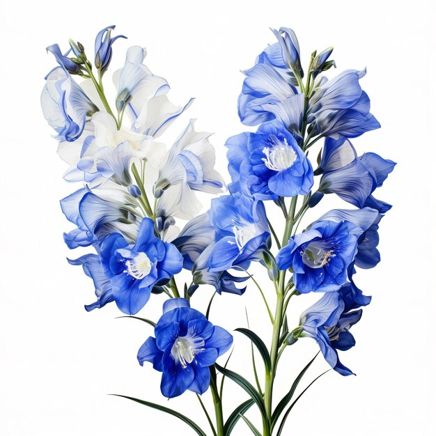 Photo beautiful delphinium isolated on white background