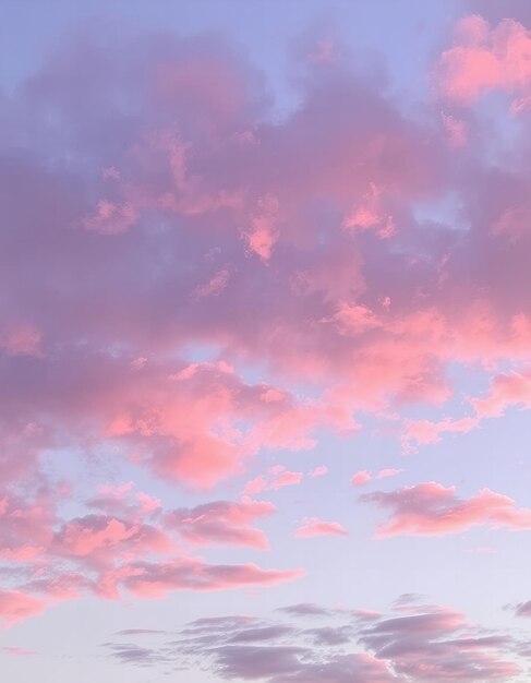 Photo beautiful depicting sky with purple and pink clouds at sunset