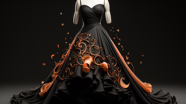 Photo beautiful design gown