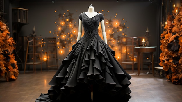 Photo beautiful design gown