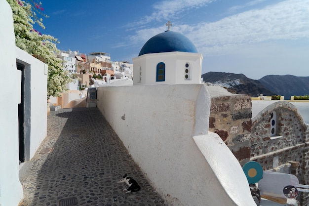 Beautiful details of Santorini island Greece