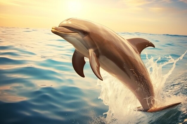 Beautiful dolphin exotic background