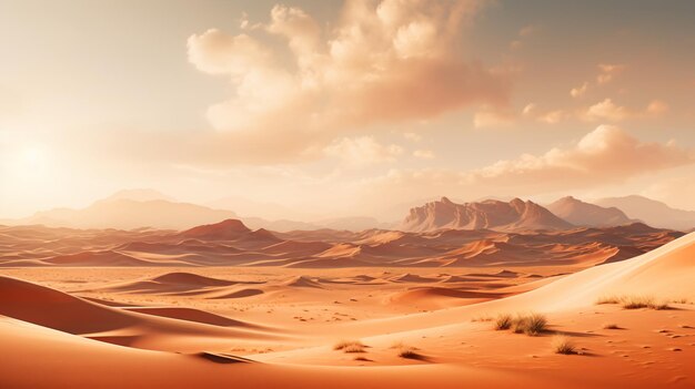 beautiful dune in golden light