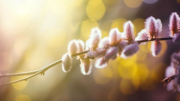 Beautiful Easter springtime floral background