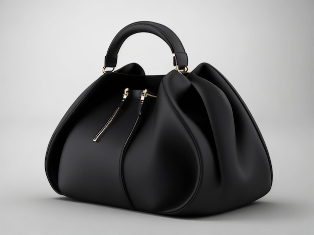 beautiful elegance and luxury fashion black handbag