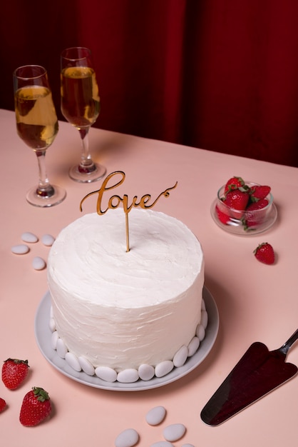 Beautiful and elegant cake topper