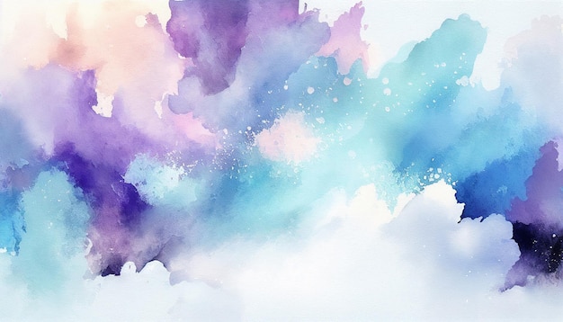 Beautiful elegant colorful watercolor texture background Generative AI