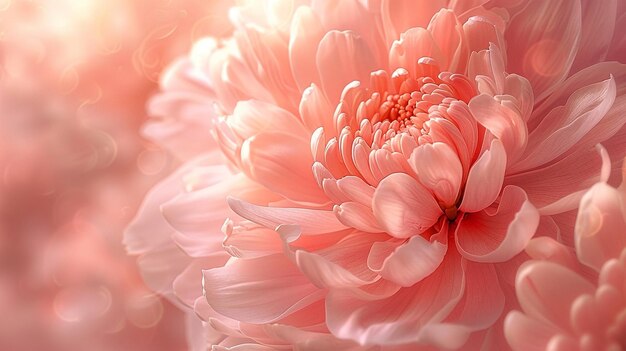 Photo a beautiful elegant pink peony flower background