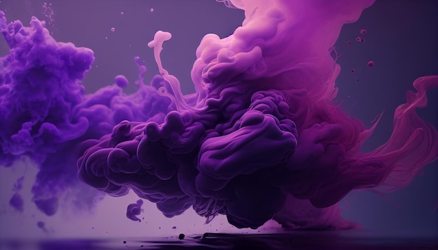 Beautiful elegant purple watercolor texture background Generative AI