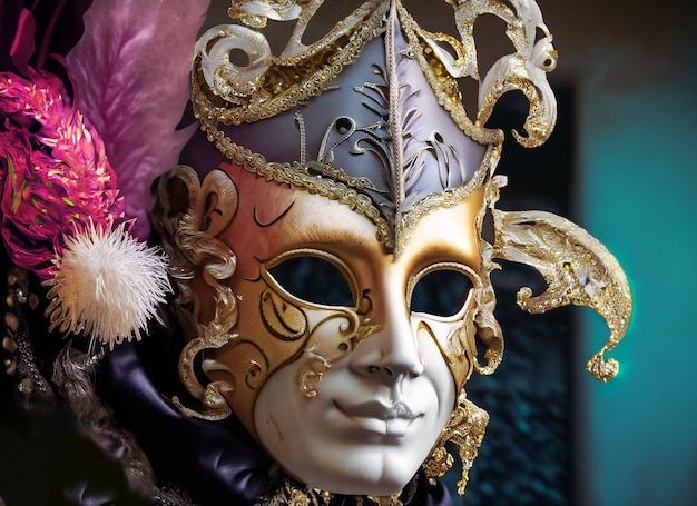 Beautiful elegant venetian mask