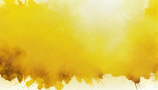 Beautiful elegant yellow watercolor texture background Generative AI