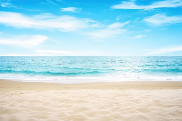 Beautiful empty tropical beach and sea landscape background