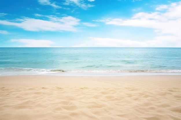 Beautiful empty tropical beach and sea landscape background