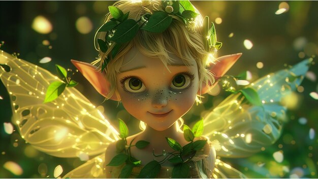 Photo beautiful fairy illustration