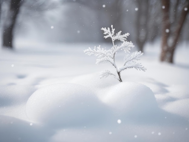 A beautiful falling snow background