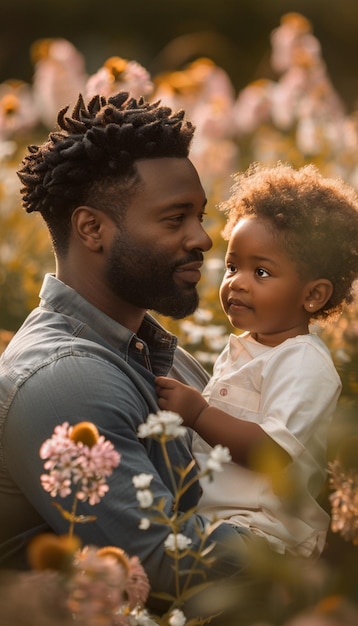 Beautiful Fathers Day Photo Shoot in adorable and Smiling Poses Wonderful Place in Nature