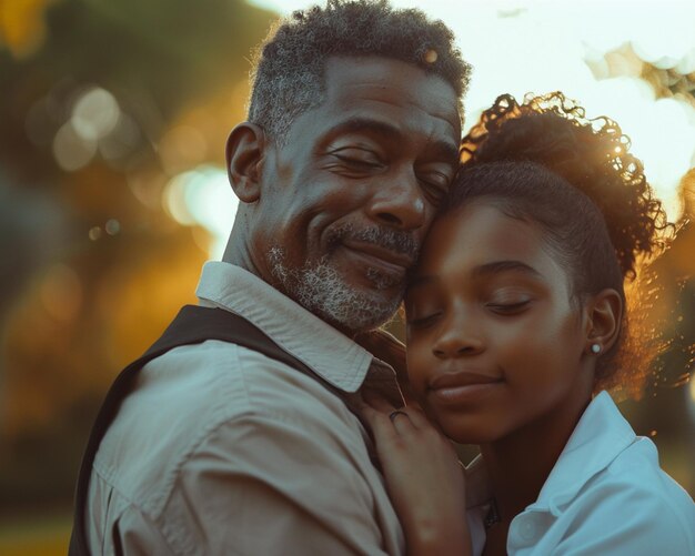 Beautiful Fathers Day Photo Shoot in adorable and Smiling Poses Wonderful Place in Nature