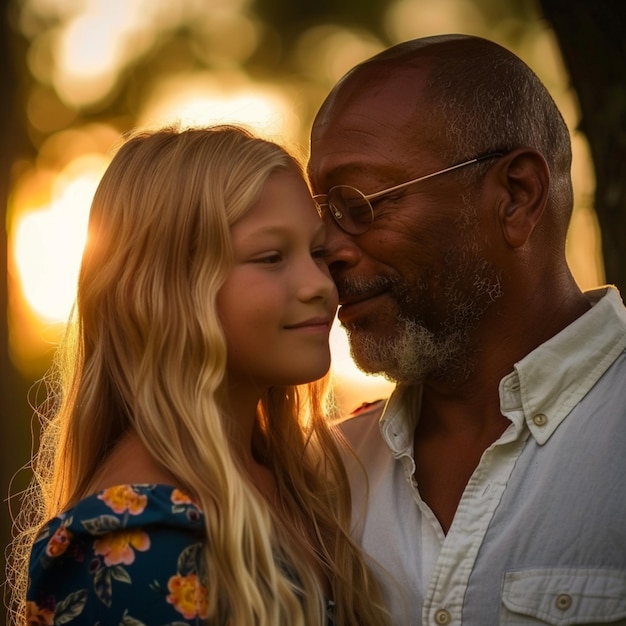 Beautiful Fathers Day Photo Shoot in adorable and Smiling Poses Wonderful Place in Nature