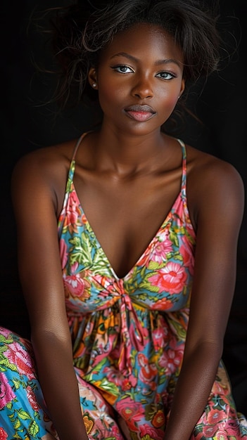 Beautiful female African