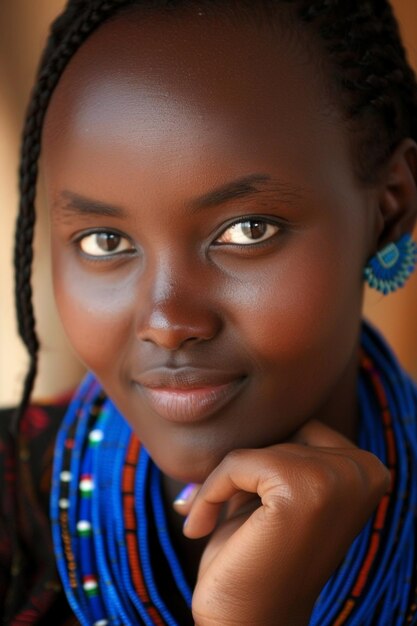 Beautiful female African