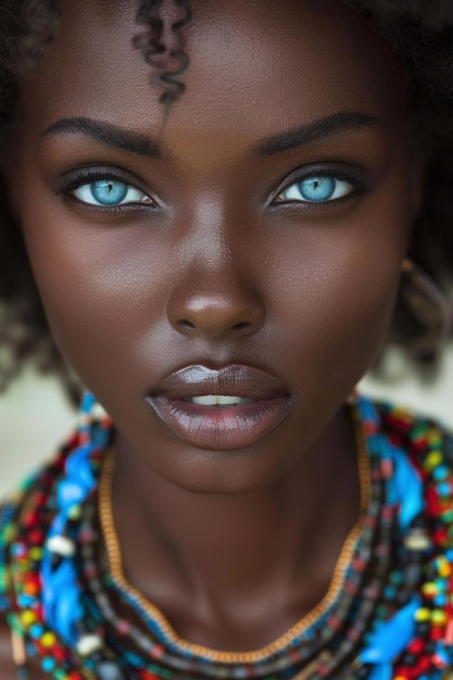 Beautiful female African