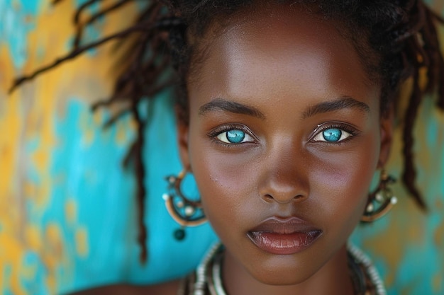 Beautiful female African