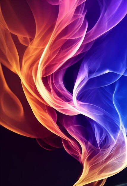 Beautiful fire wallpaper 3D rendering