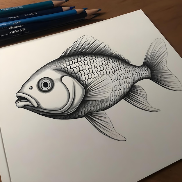 Beautiful Fish Drawing Dive into Creativity with Stunning Artwork