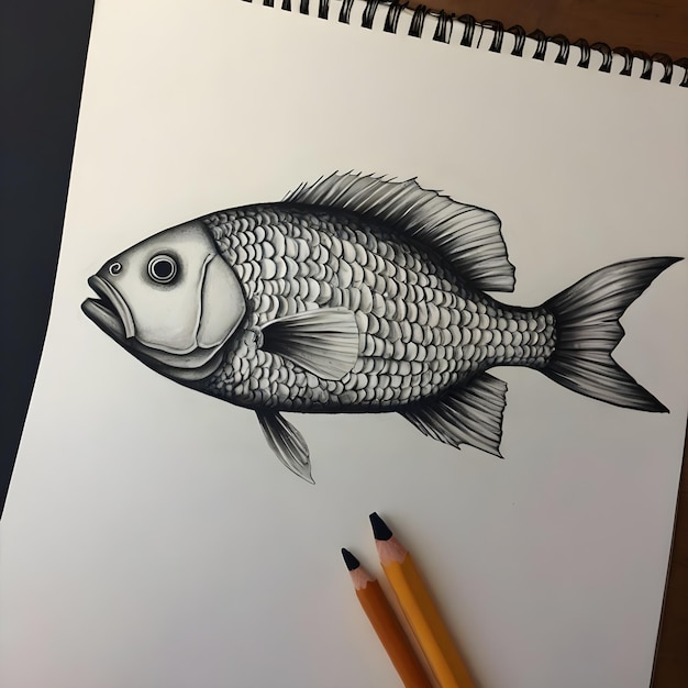 Beautiful Fish Drawing Dive into Creativity with Stunning Artwork