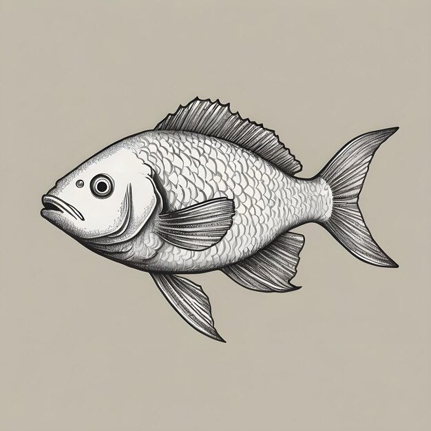 Beautiful Fish Drawing Dive into Creativity with Stunning Artwork