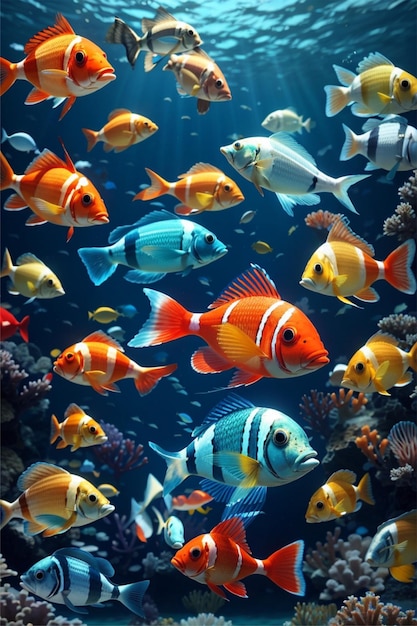 beautiful fishes in ocean