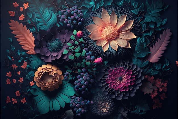 a beautiful floral background